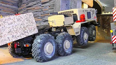 RC MAZ 537 WITH POWER WINCH! 20KG GRANITE BLOCK TRANSPORT! BC8 EXTREME - 天天要闻