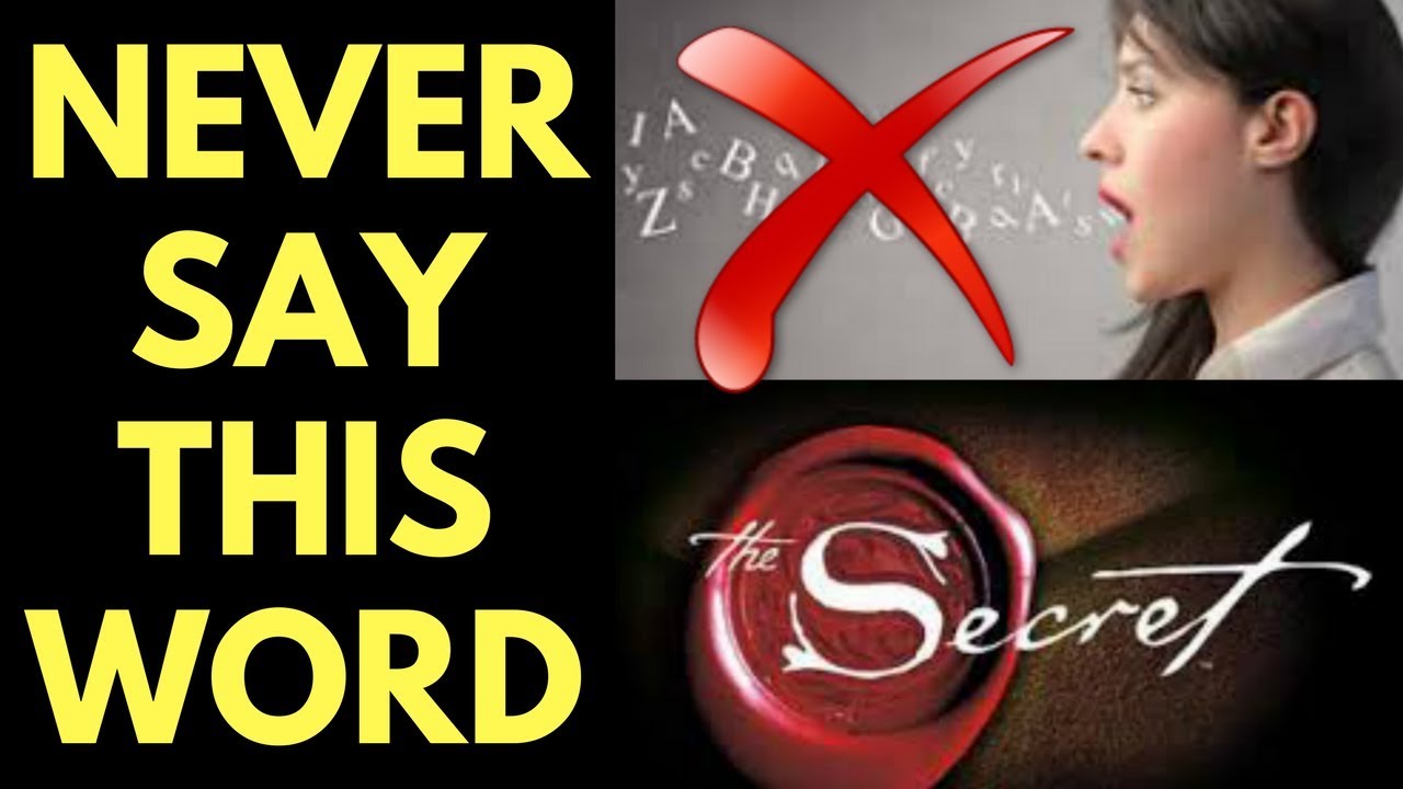 One Word That STOPS The Law Of Attraction In Its Tracks Never Say This