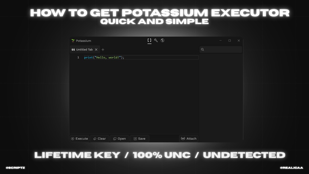 Potassium Script Executor How To Get Lifetime Potassium Executor - YouTube