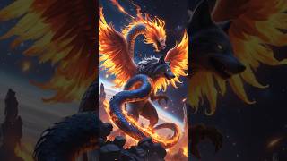 Phoenix Leviathan vs Void Wolf – Final Cosmic Battle! 🔥🐉✨