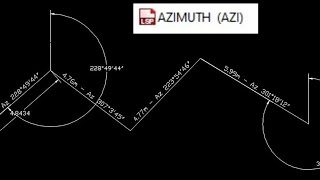 Display distance and azimuth of polyline in autocad screenshot 5