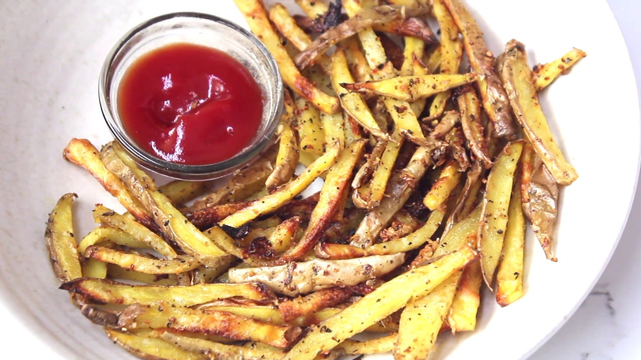Baked Garlic Butter French Fries YouTube