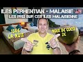 Les prix aux les perhentian en malaisie