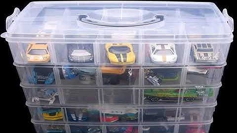 30 Grid Car Model Storage Containers 3 Layer Stackable Craft Storage Box With Handle Bead