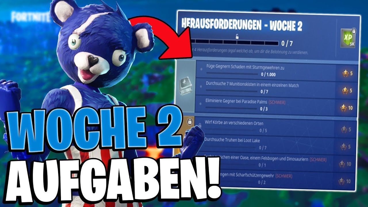 Alle Woche 2 Herausforderungen Season 8 Woche 2 Aufgaben - alle woche 2 herausforderungen season 8 woche 2 aufgaben fortnite