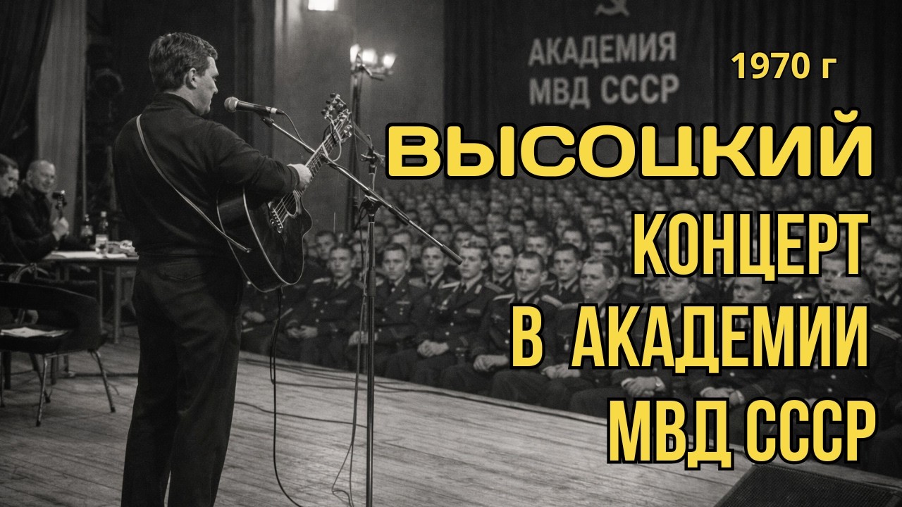 Высоцкий Неожиданный концерт в академии МВД