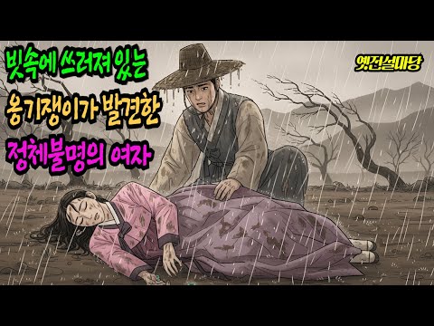 빗속에 쓰러져있는 옹기쟁이가 발견한 정체불명의 처자    |  야담, 민담, 전설, 설화, 옛날이야기, 오디오북
