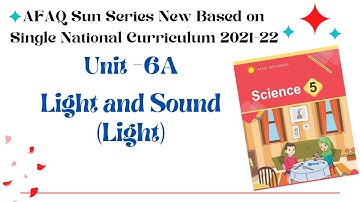 AFAQ Science Class 5 Unit 6A Lights and Sound Sun Series New Based On Single National Curriculum