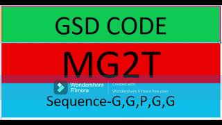 GSD Code-MG2T