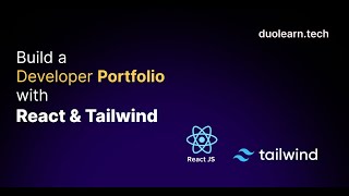 Build a Developer Portfolio with React & Tailwind Day 4 | Duolearn