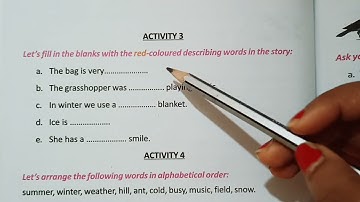 CLASS 3|| ENGLISH|| BUTTERFLY|| THE GRASSHOPPER AND THE ANTS|| PAGE 47 & 48|| ACTIVITY 2,3