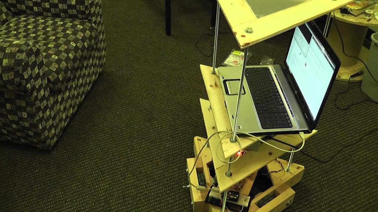 Senior Project Robot Moves Forward On Two Wheels