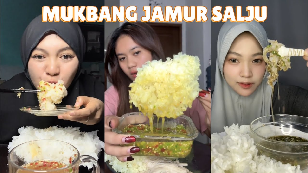 MUKBANG JAMUR SALJU ❄🍄😋 ||
