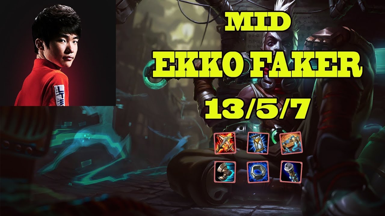 Faker Ekko mid "Monster"! He want to Riot Nerf ekko? please don't