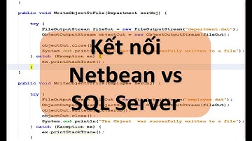 Kết nối Netbean với SQL Server để lấy dữ liệu bằng JDBC
