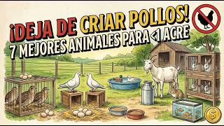 Los 7 MEJORES animales para criar en 1/2 acre para una vida autosuficiente