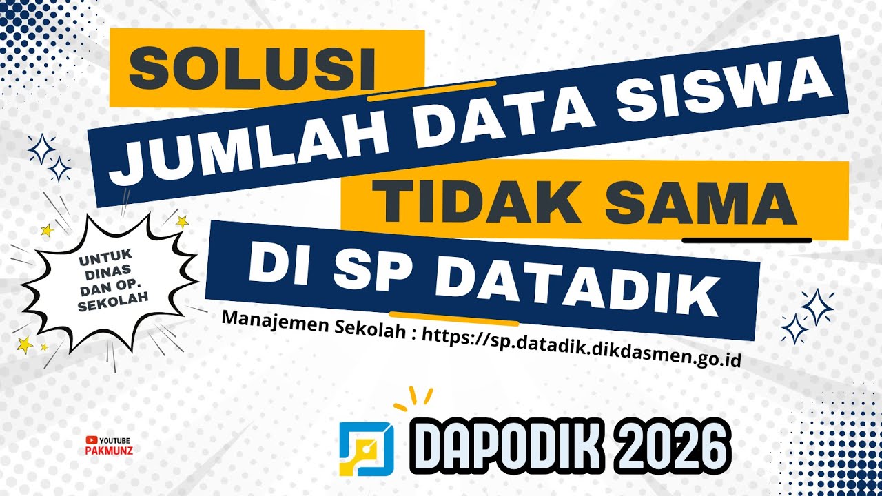 Sudah Sinkron ! Begini Solusi Data Peserta Didik Belum Terbaca ke SP Datadik