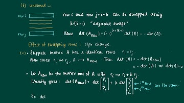 Math 2.11.6. Gauss-Jordan elimination and determinants