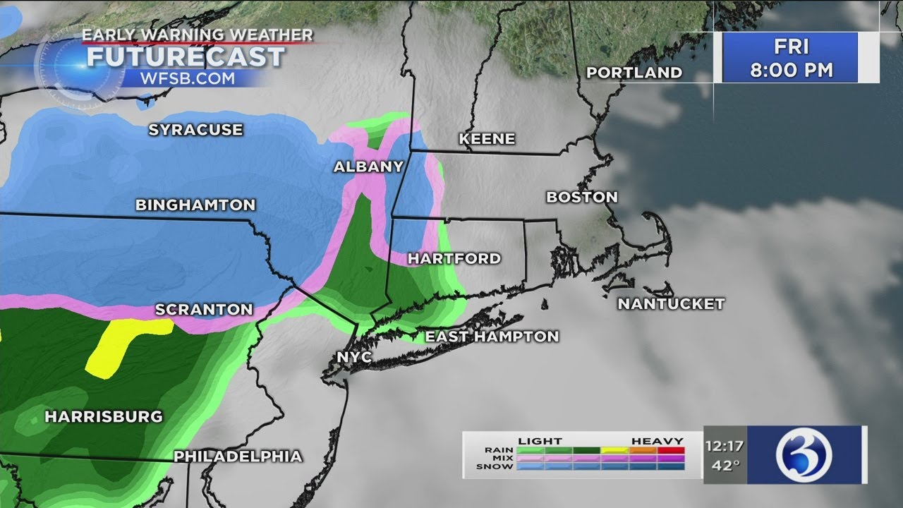 FORECAST: State could pick up some snow tomorrow night - YouTube