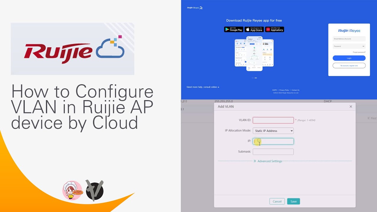 How to Configure VLAN in Ruijie AP device in Cloud by Khmer Housewife