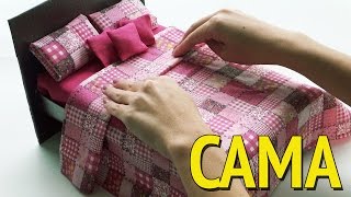 Como fazer uma Cama para Barbie e outras Bonecas com Caixa de Sapato