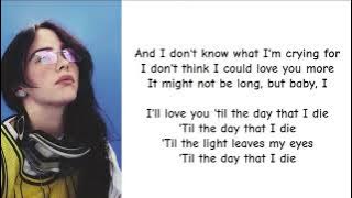 Billie Eilish - BIRDS OF A FEATHER (Lyrics)