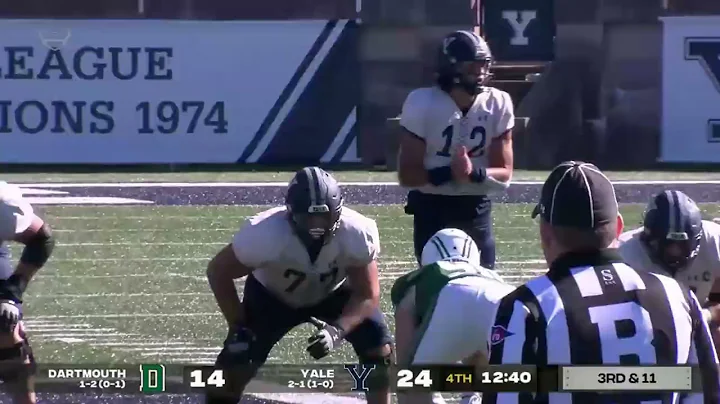 Yale Defeats Dartmouth 24-21