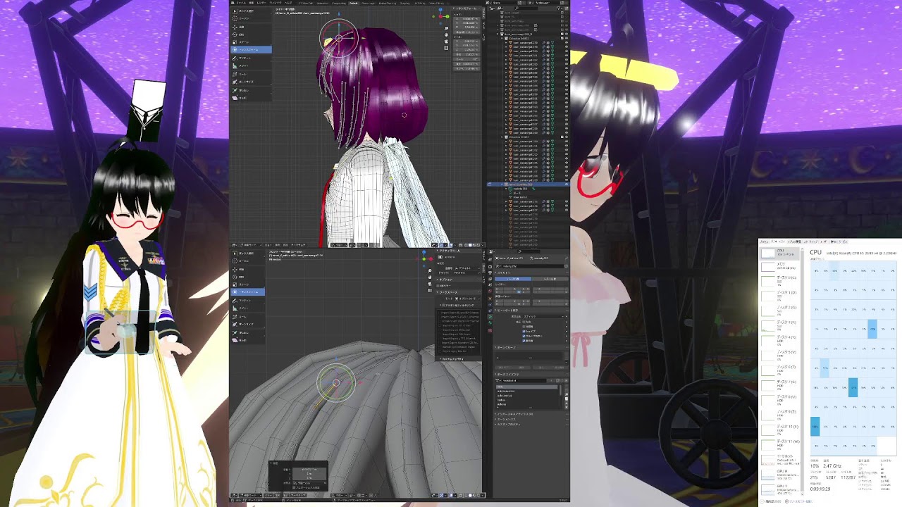 相変わらず無言でアバター作業配信するテスト