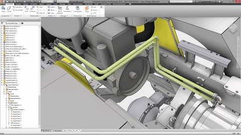 Autodesk Inventor - Features - Automated tube and pipe design