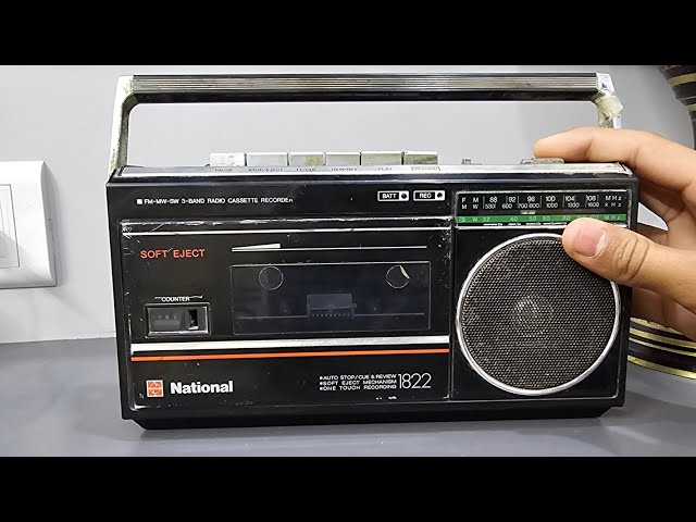 National 1822 fm/mw/sw 3 band radio cassette recorder [90233 21435
