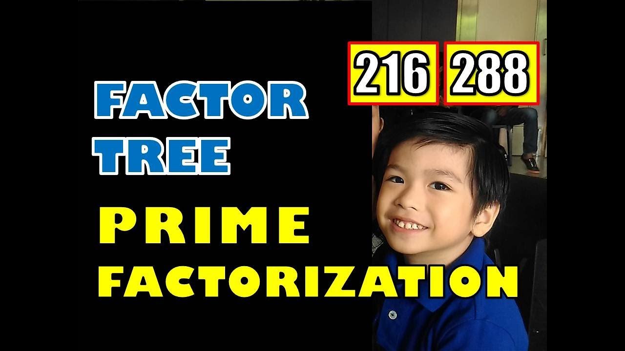PRIME FACTORIZATION Factor Tree - YouTube