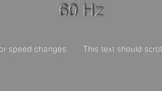 60 Hz video stutter test