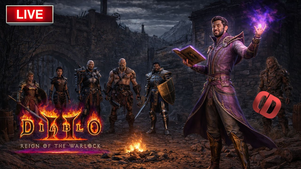 디아블로2 워록! 치명100세팅! 파괴참 파밍 드가자! 오늘도 점심부터 달립니다! 악마술사 연구소! 자룬 잘나오는 방송![Diablo2Resurrected:Warlock]