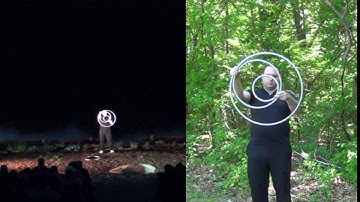 Mark Conigliaro Wildfire 2019 Performance - Hoop Isolations and Ouka Rings