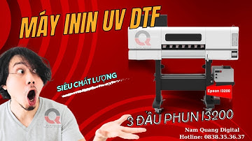 Máy in tem UV DTF -  khổ 60cm| 3 đầu i3200