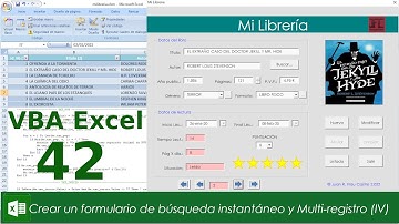 Curso VBA Excel 42. Crear un formulario de búsqueda instantáneo y multi-registro (IV)