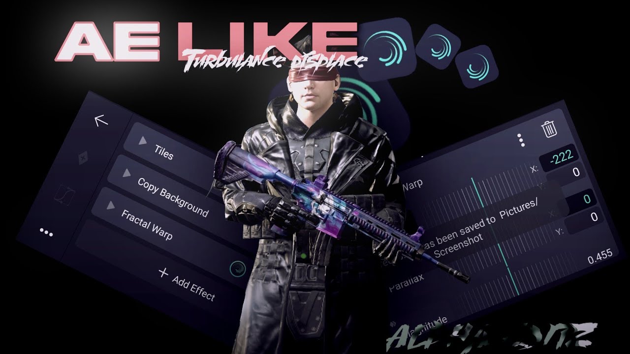 AE like turbulance displace effect in Alight motion | Alpha editz