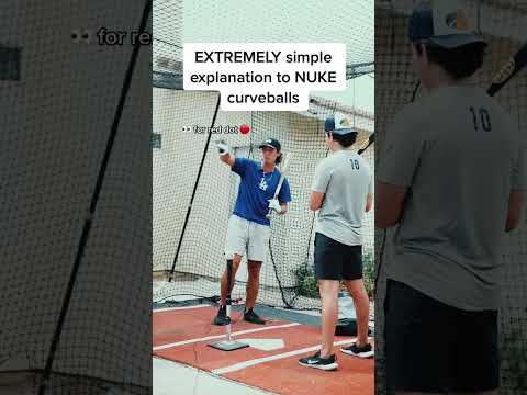 Hitting curveballs 101 #baseball #baseballcoach #baseballtips #curveball