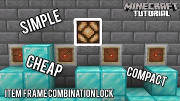 Item Frame Combination Lock | Minecraft 1.21 Redstone Tutorial