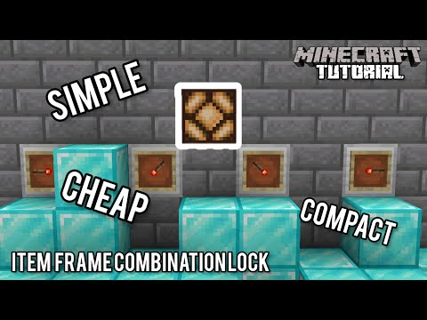 Item Frame Combination Lock | Minecraft 1.21 Redstone Tutorial