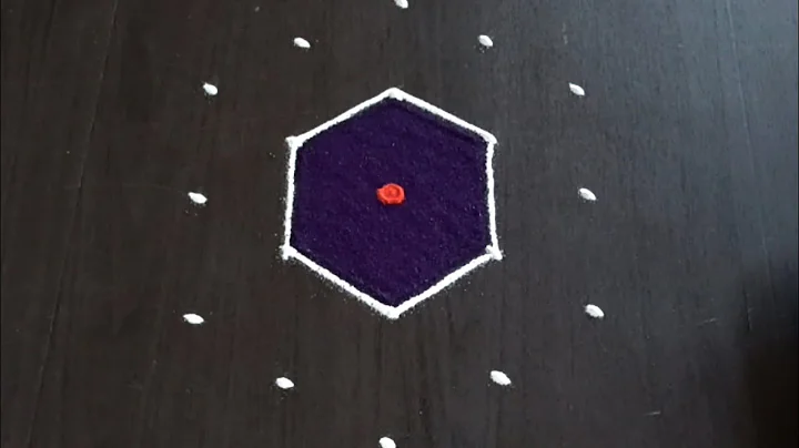 Beautiful 5 Dots Rangoli | Easy Daily Rangoli Design | Chukki Kolam 5 Dots