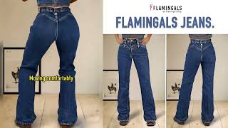 Flamingalswash On Decor Mid Rise Bootcut Jeans