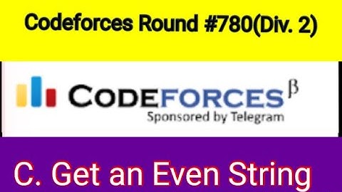 C. Get an Even String | Codeforces Round 780 (Div. 3)|1660C| Problem Solve with Bangla tutorial