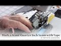 How to Mark a Scant Quarter Inch Seam with Painters Tape to Your Sewing Machine by Lisa Bongean
