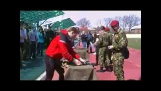 Сдача военно спортивных нормативов  весна 2015. Военно-патриотический клуб &quot;Пересвет&quot;, Острогожск.