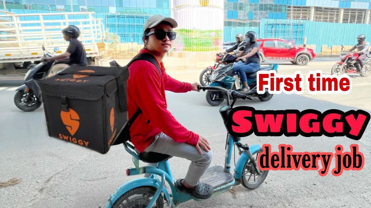 First day Swiggy Food delivery job with Yulu bike full details YouTube