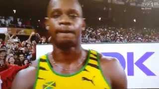 Mistrzostwa Swiata 2015 - 100 Metrow - Final - Chiny Pekin - Usain Bolt Justin Gatlin