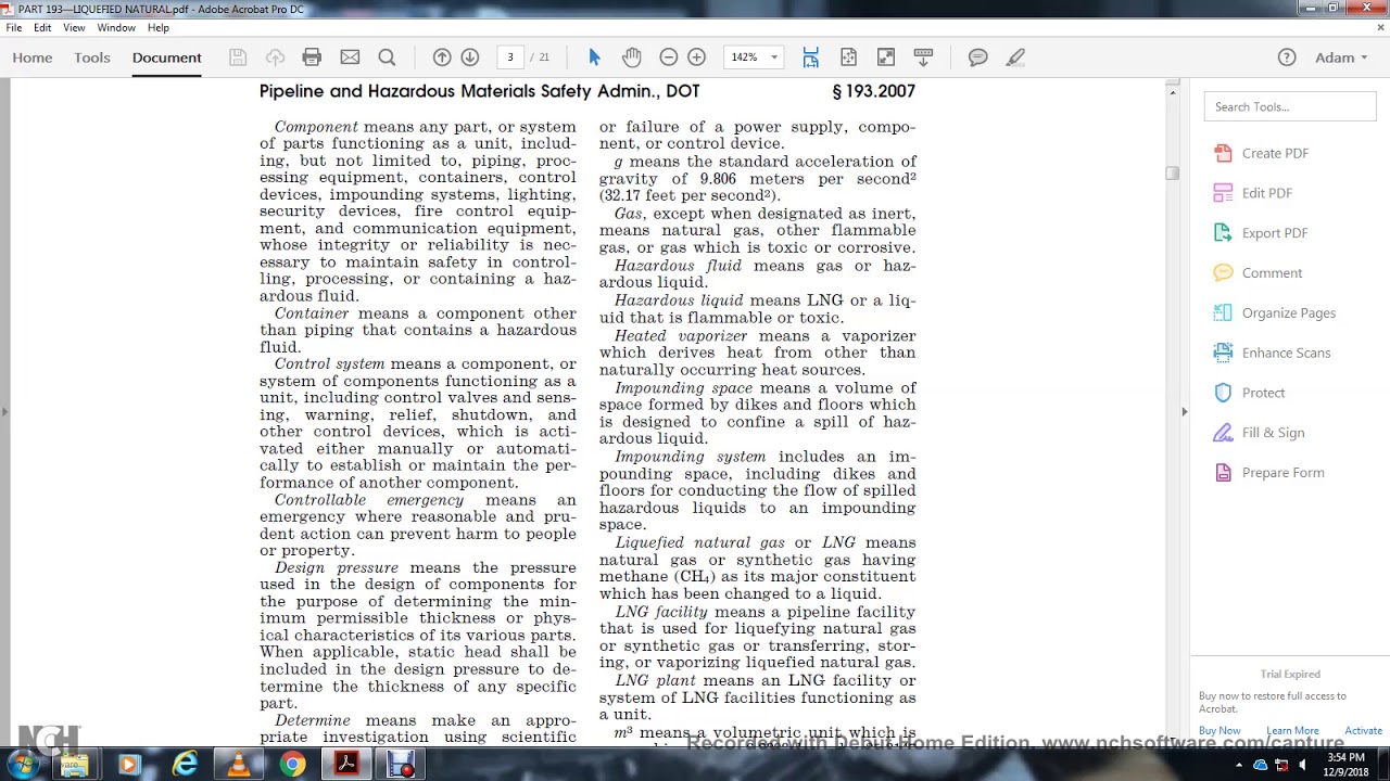 PART 193 LNG FACILITIES FEDERAL SAFETY STANDARDS SUBPART A