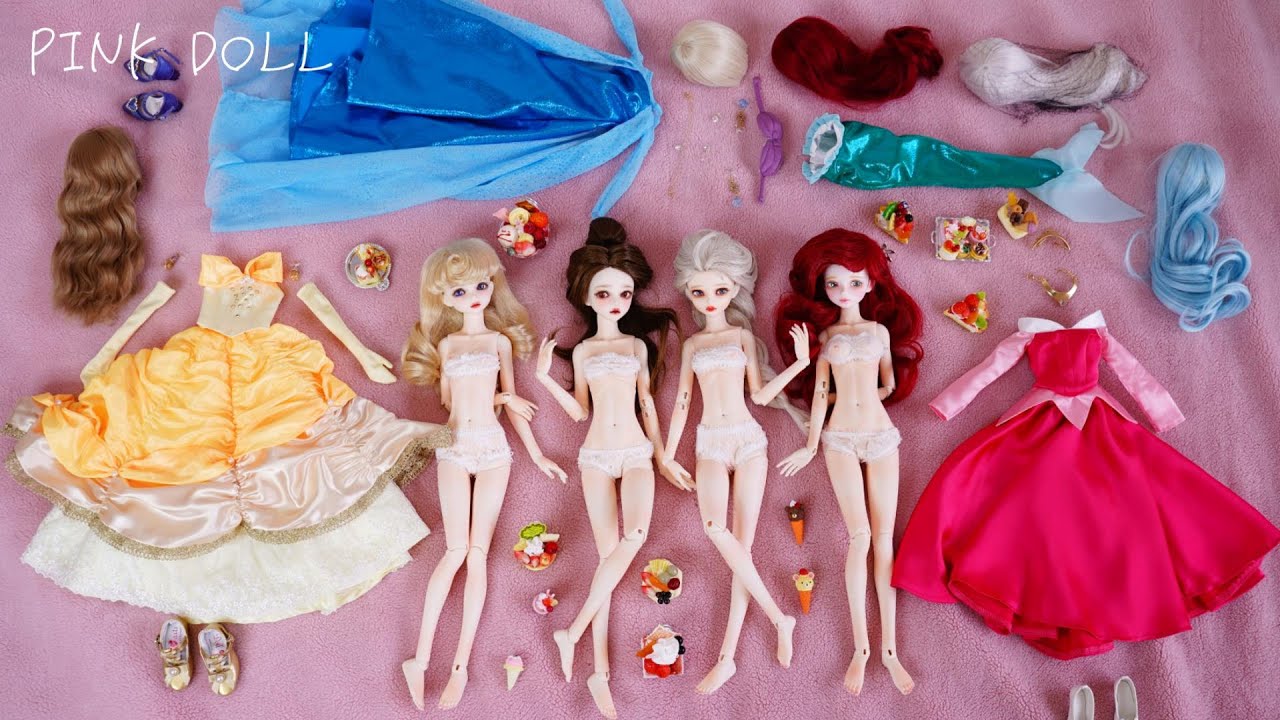 Princess Dress Up Elsa Belle Ariel Aurora Bjd Doll プリンセス 着せ替え エルサ ベル アリエル オーロラ お姫様 ドール Youtube Princess Dress Up Elsa Belle Ariel Aurora Bjd Doll プリンセス 着せ替え エルサ ベル アリエル オーロラ お姫様 ドール Youtube