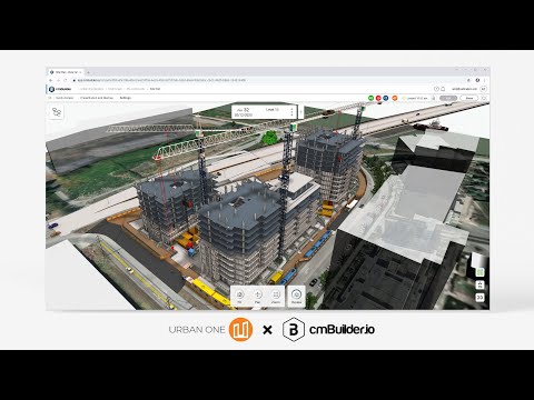 Urban One Builders - cmBuilder 4D simulation of multi-tower mixed use project